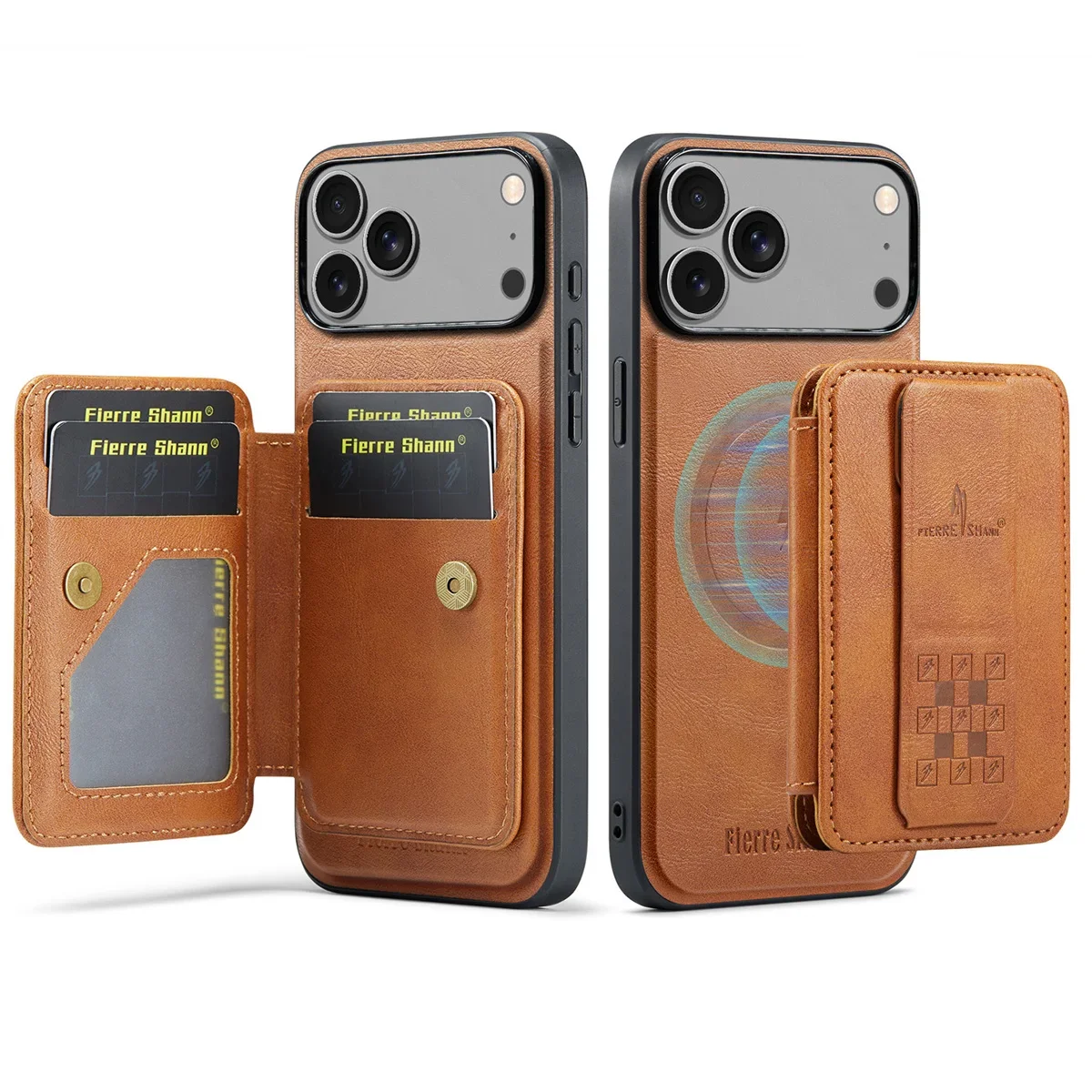 2-in-1 abnehmbare Kartenhalter-Brieftasche, magnetische Leder-Handyhülle für Apple IPhone 17 Air 16 15 14 Plus 13 12 11 Pro Max Cover