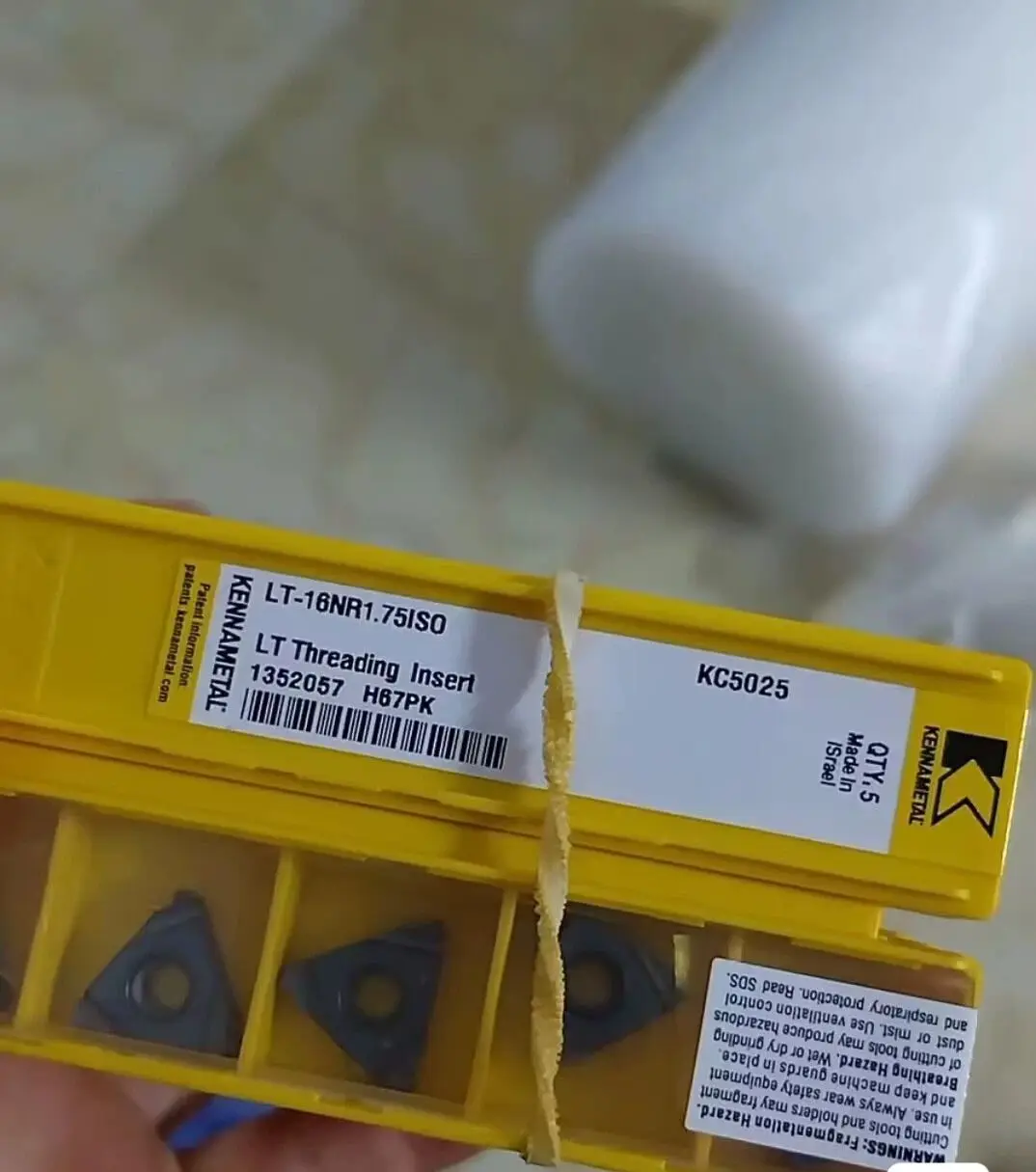 

Hard alloy cutting blades 16NRAG60 KC5025