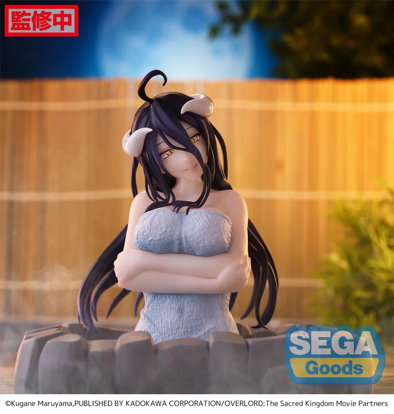 Em estoque SEGA OVERLORD Hot Spring Albedo Private Banheiro Ver. Brinquedo de coleção de modelo de figuras de ação de anime em PVC