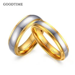 Trendy Couple Ring Tungsten Carbide Ring Wedding Band For Lovers Party Jewelry Engagement Anniversary Gift