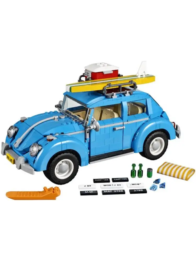 Blue Beetle Classic Car High difficulty Assembly Interwoven DIY Building Blocks 10252 Model Car Boy Toy Christmas Birthday Gift