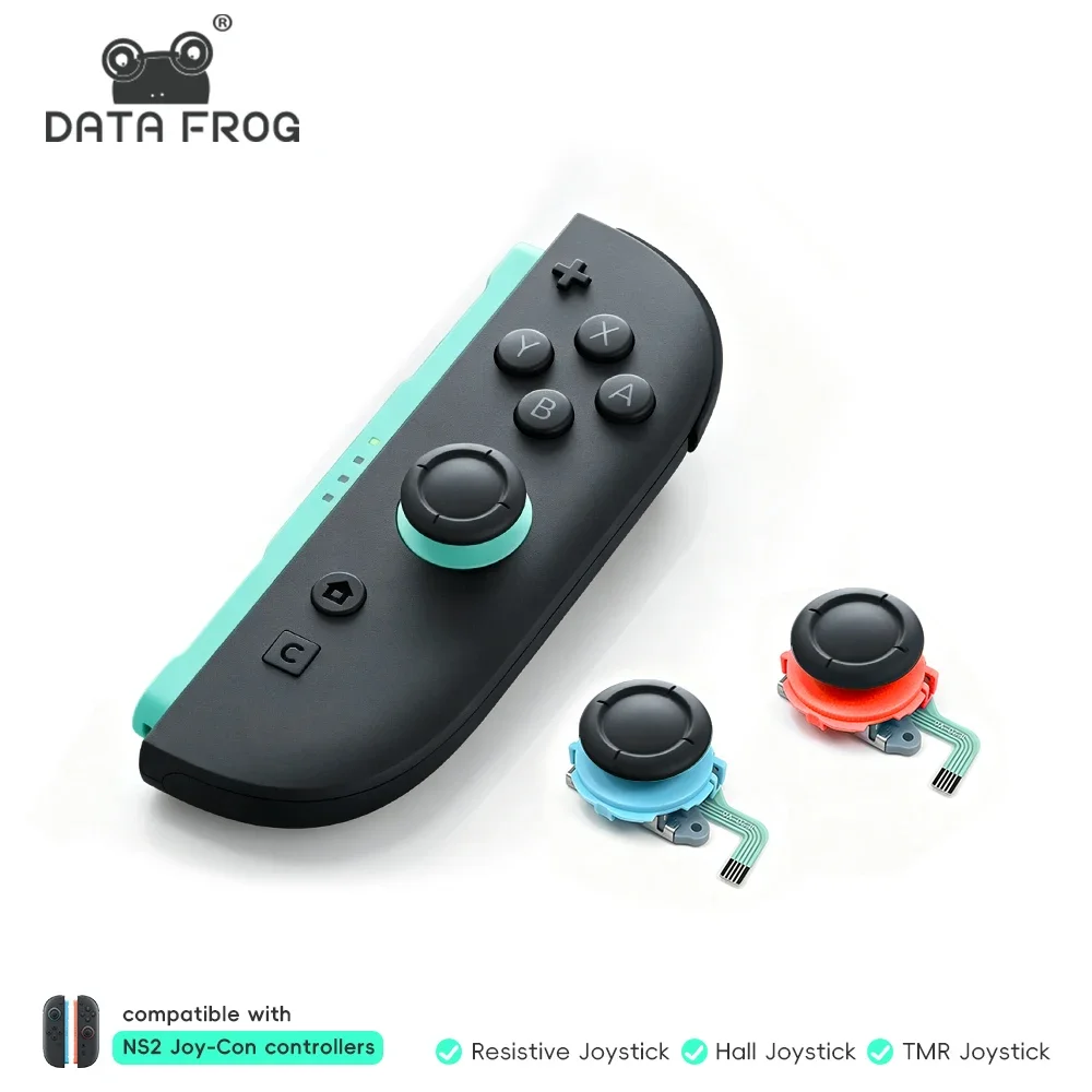 DATA FROG 3D Analog-Joystick für Switch 2, Ersatz-Daumenstick Reparatur-Set Kompatibel mit Switch 2 Joy-Con 2 Steuerung