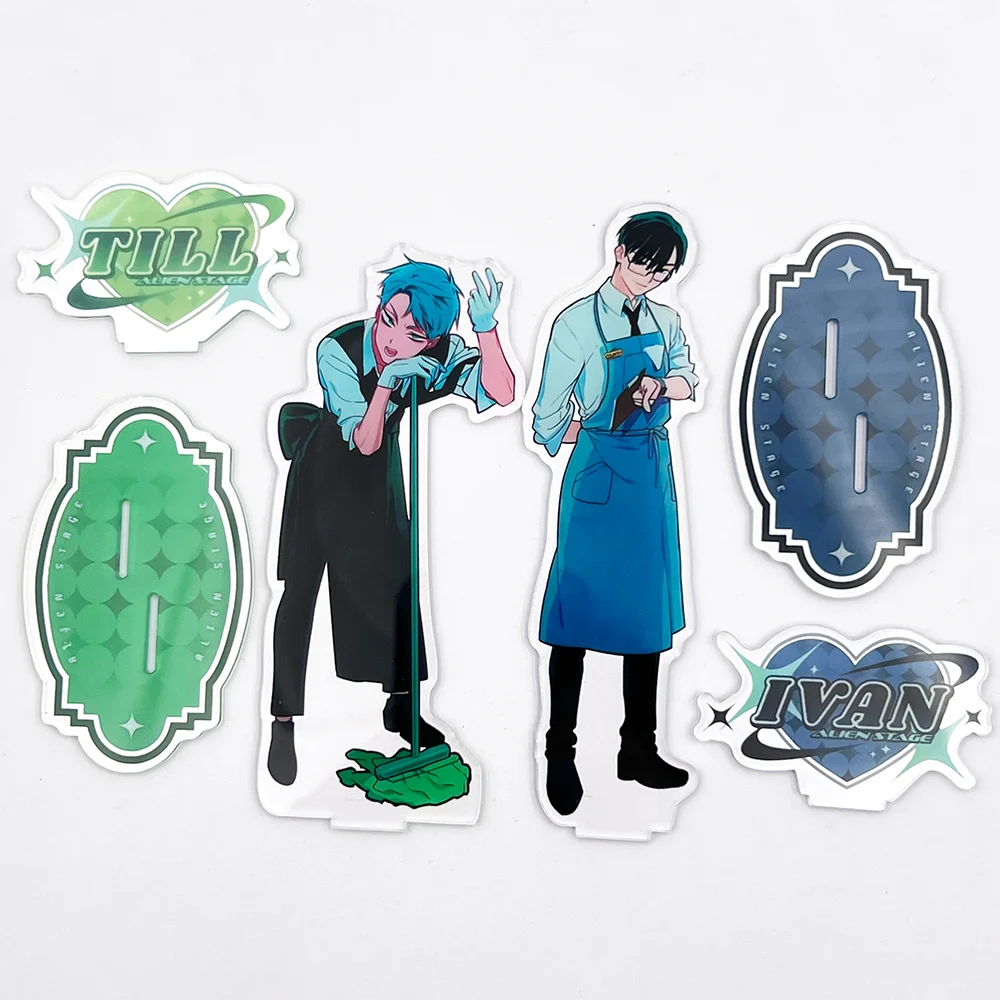 Anime ALIEN STAGE Till Ivan Cosplay Acrylic Stand Cartoon Figures Model Standing Plates Desk Decoration Ornament Christmas Gifts image 2