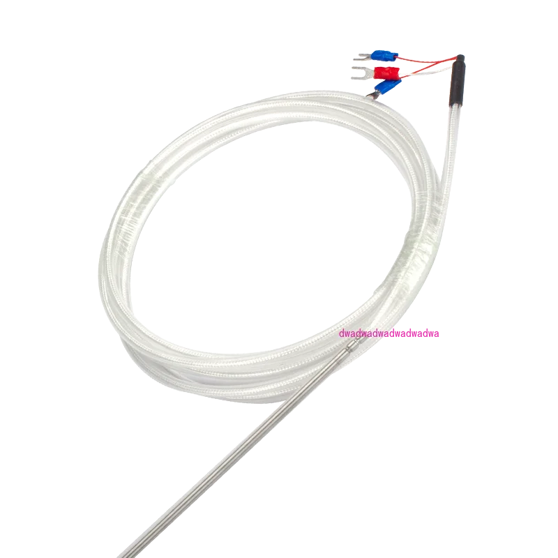 304 Stainless Steel Temperature Probe 0-100 Degree 0-200 Degree PT100 Temperature Sensor