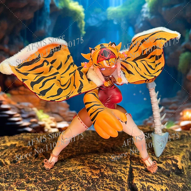 Snail Shell 1/12 Scale Mobile Suit Girl Tiger Girl Galu Fur Collar Cloak Clothes Accessory Fit 6Inch Action Figure Soldier Body view 6
