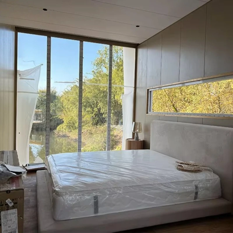 حار بيع الفاخرة الحديثة نمط وحدات منزل مخصص بالكامل الجاهزة إطار منزل صغير جاهزة الثلاثي حديقة المنزل