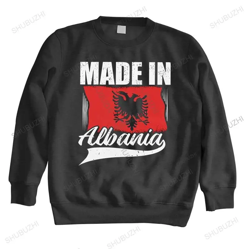 

Classic Made In Albania hoodie Men long sleeve Printed Proud Albanian sweatshirt Slim Fit Pure Cotton sweatshirts hoody Merch