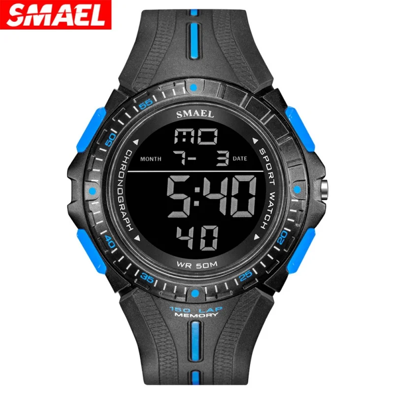 Smael Smael Youth Personality Minimalism Watch Waterproof Luminous Multifunctional Watch