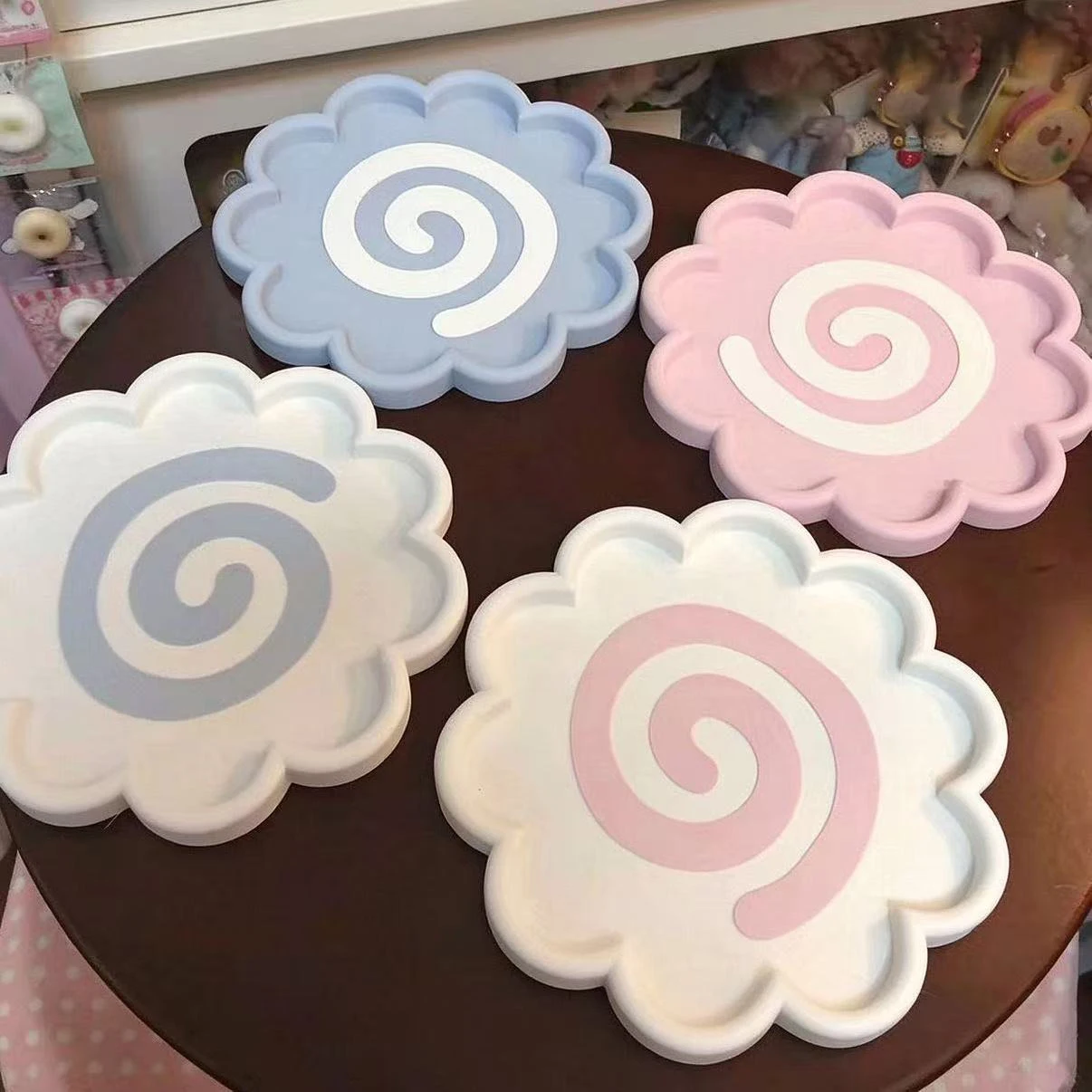 Korean-style New Cute Fish-shaped 3D Printed Tray Storing Toys Photo Props Necklaces and Desktop Decorations Desktop Decoration