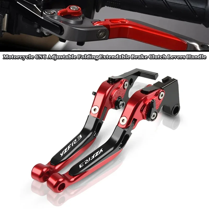 

Motorcycle CNC Adjustable Folding Extendable Brake Clutch Levers Handle For YAMAHA YZFR3 YZF-R3 2015-2023