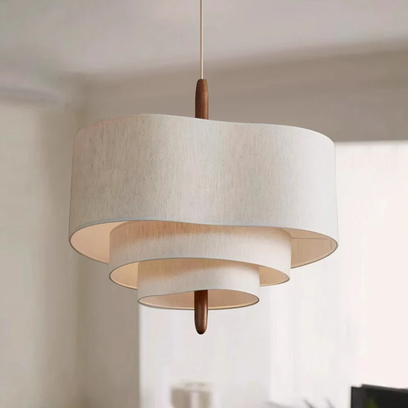 الشمال الحد الأدنى وابي سابي النسيج الثريا المعيشة غرفة الطعام غرفة نوم قلادة ضوء المنزل إضاءة داخلية معلقة تجهيزات الإضاءة