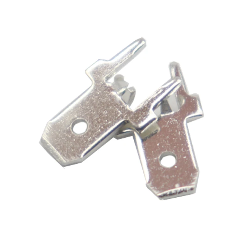 【100-20PCS】4.8MM lug straight Insert Solder Terminals 6.3MM Copper Male Crimp PCB Block Board Terminals PCB Welding Sheet