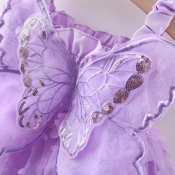 Butterfly Suspender Dress for Baby Girls 6 Summer New Princess Style Baby Girl Dress, Cute Butterfly Children'S Suspender Clothes For Babies Aged 9 Months To 3 Years 6