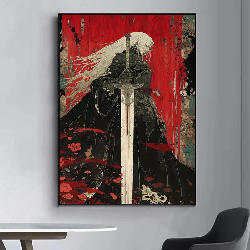 

Castlevania Anime Game Poster HD art wall waterproof home living room bedroom coffee house bar aesthetic room wall decoration