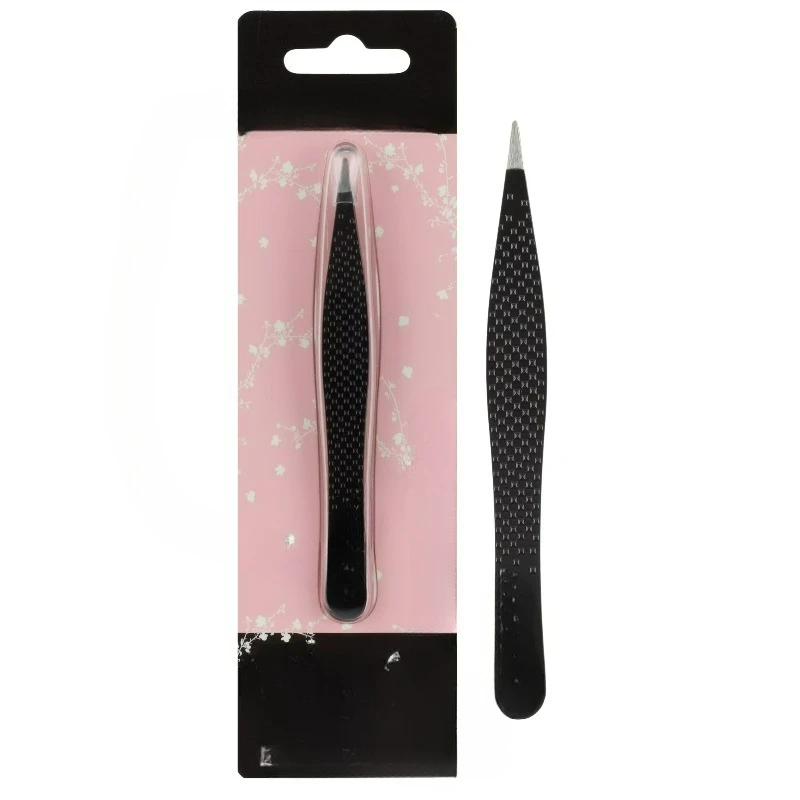 Japonesque Point Tip Tweezer，Stainless Steel， Black