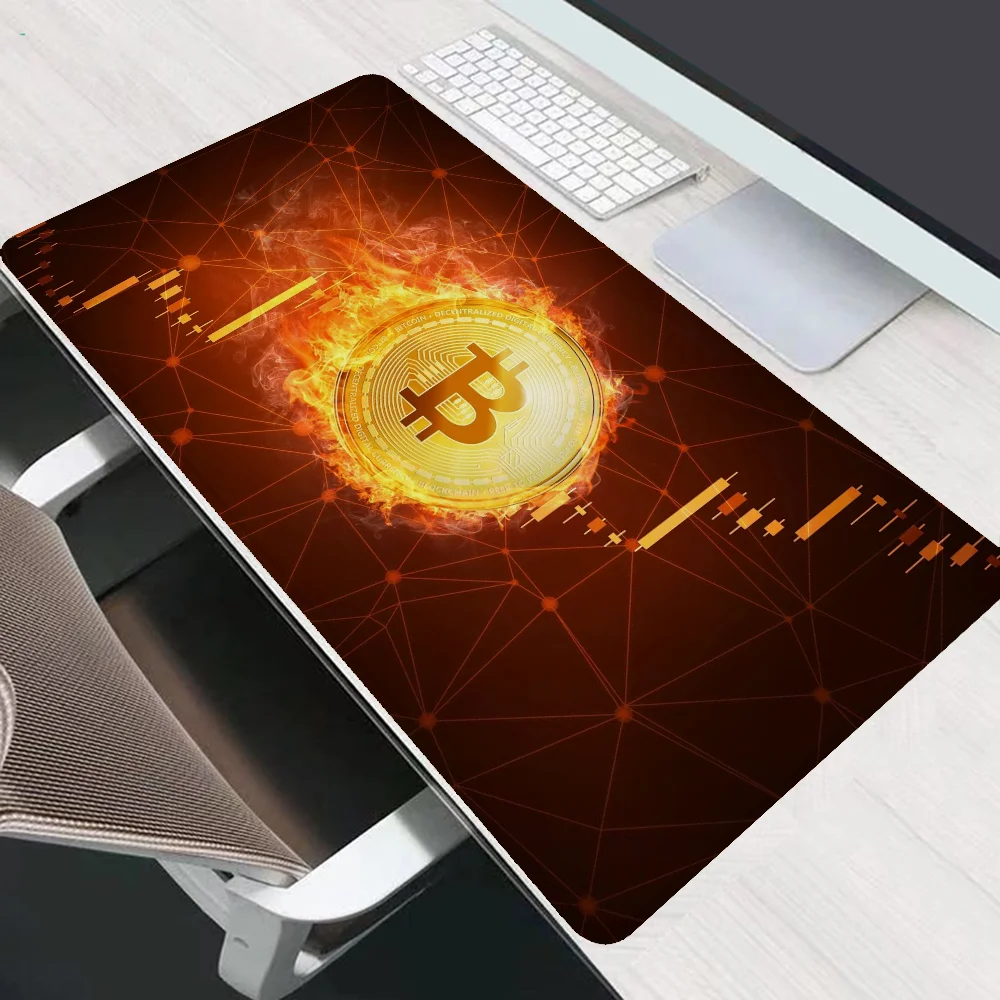 Bitcoin Desktops Mause Pad Gaming Setup Accessories Mousepad Gamer 900x400 Mouse Mats Computer Mat Keyboard Extended Desk Xxl Pc