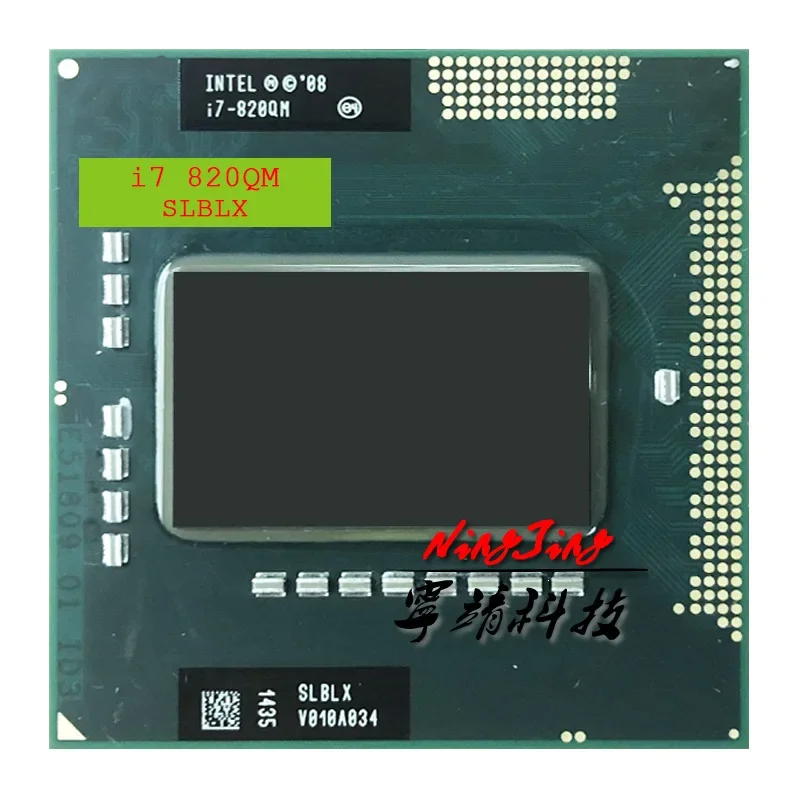 Intel Core i7-820QM i7 820QM SLBLX 1.7 GHz Used Quad-Core Eight-Thread CPU  8W 45W Socket G1 / rPGA988A