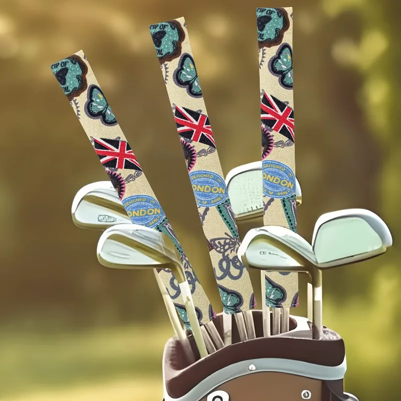 Golf Positioning Rod Cover, Swing Training Cover, Dust-Proof and Durable Material, Random Floral Pattern Design