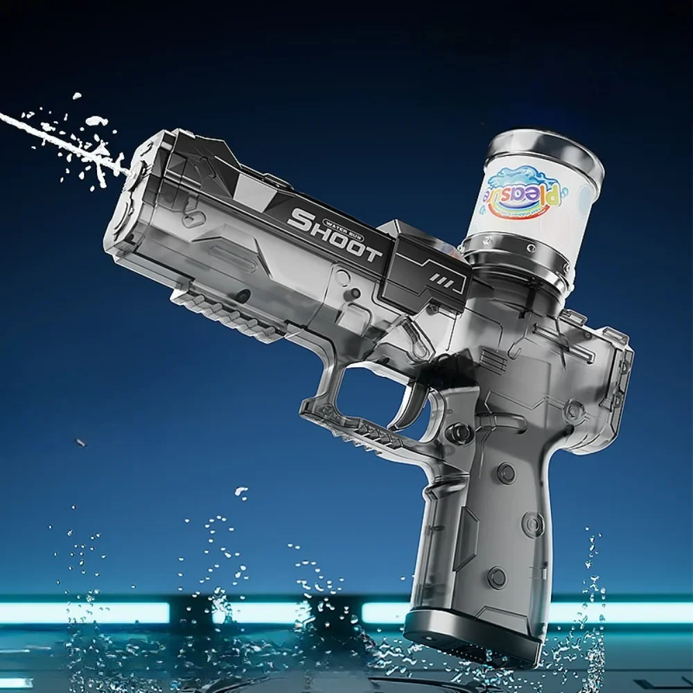 ปืนฉีดน้ำไฟฟ้าโหมดเร็วการระเบิดน้ำแข็งปืนฉีดน้ำว่ายน้ำเล่นเกมเครื่องมือของเล่นกลางแจ้งสำหรับเด็กของขวัญวันเกิดคริสต์มาส