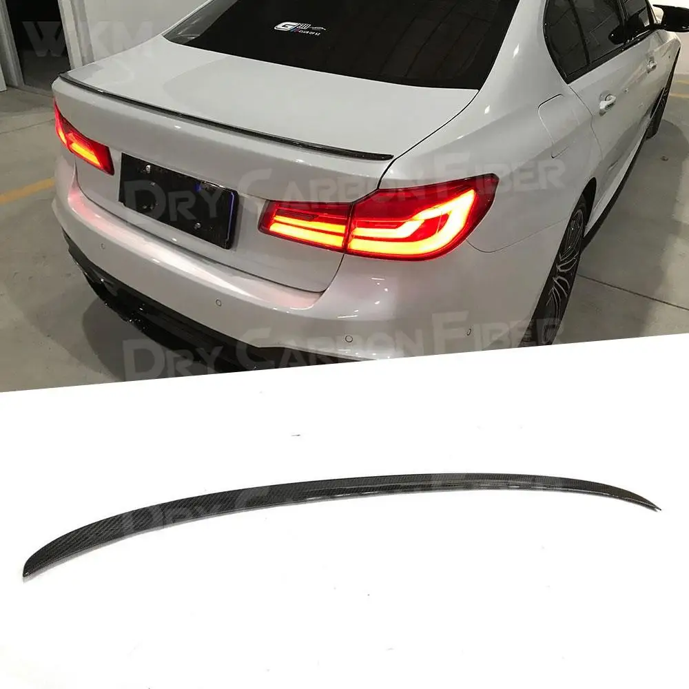 

Carbon Fiber Rear Trunk Spoiler Wing Boot Lip for BMW G30 Spoiler 5 Series 530i 540i F90 M5 Sedan 4-Door 2017 - 2021 FRP