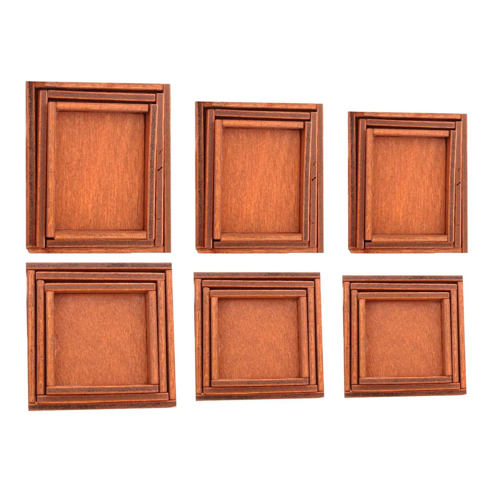 3 Pieces Simulation Wooden Storage Accessories Toys/12 Decoration