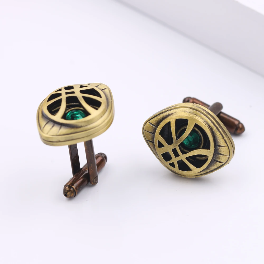 Men's Marvel Doctor Strange Eye Of Agamotto Cuff Links Superheroes Design For Men Wholesale