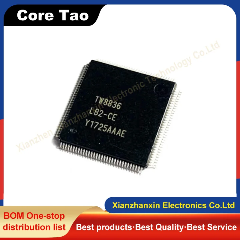 

1pcs/lot TW8836 TW8836-LB2-CE LQFP-128 Car navigation of IC chips