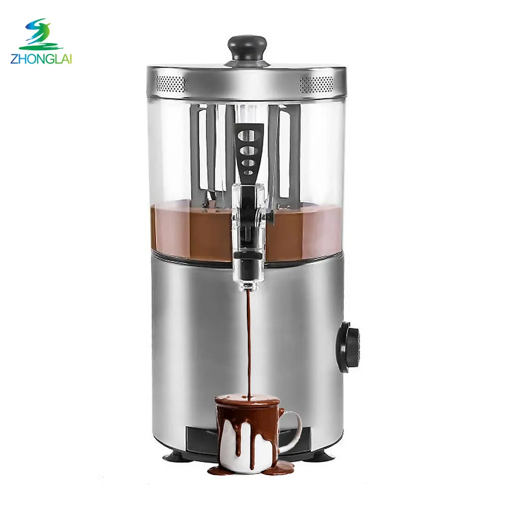 220V Hot Chocolate Machine Chocolate Dispenser Rotary Blender Mixer Warmer for Chocolate Milk Coffee Cocoa Melting Maker