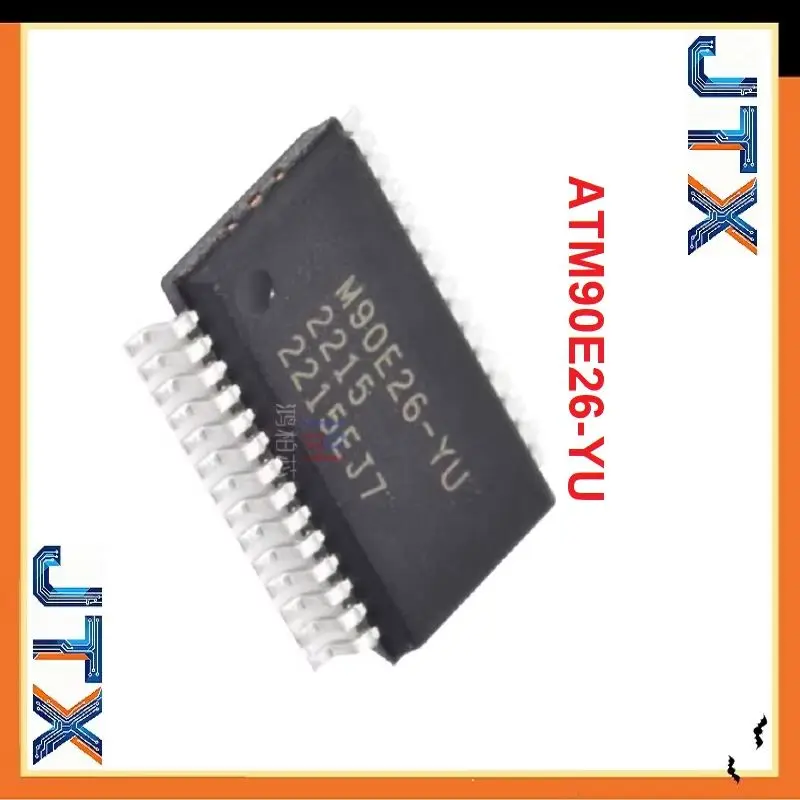 10PCS/LOT   SSOP-28 Power management and energy metering IC ATM90E26-YU ATM90E26-YU-R ATM90E26 YU R SMD