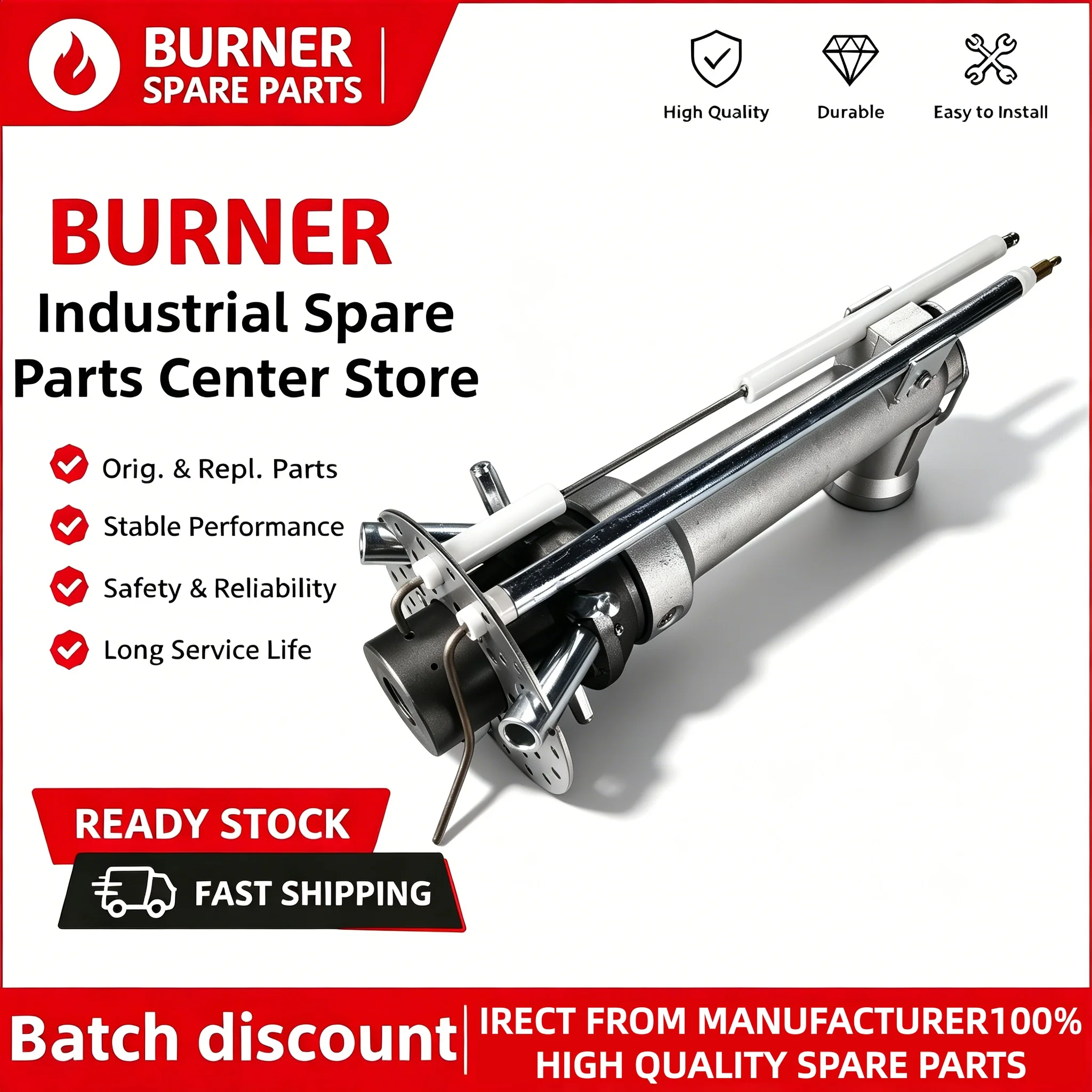 Italy Stainless Steel Combustion Head Inner Liner Integrated Ignition Lance RS34 RS44 Matching OEM Parts Complete Combustion Ass