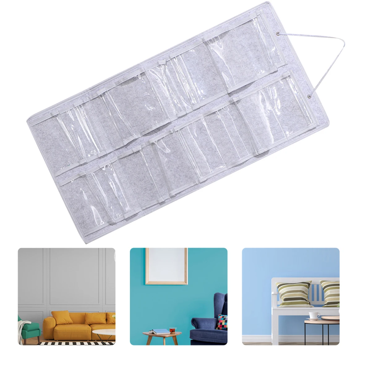 

Sunglasses Storage Box Large-capacity Organizer Foldable Felt Cotton Door Hanging Wall-mountable Bags Space-saving