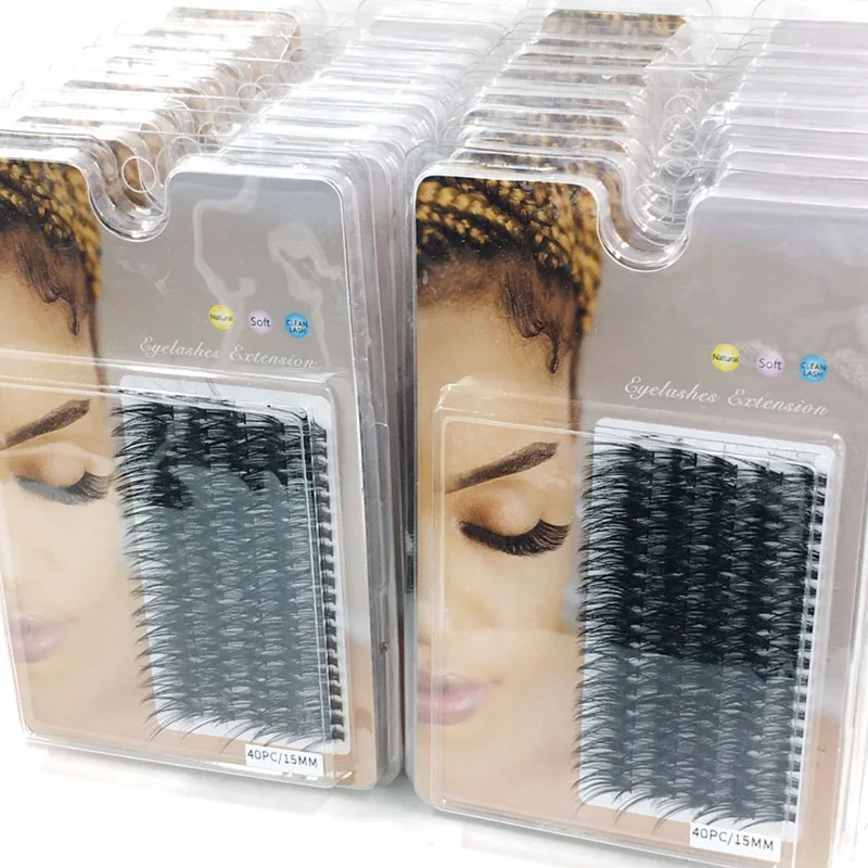 LTWEGO 100 حزم المنك رمش تمديد الطبيعية ثلاثية الأبعاد حجم الروسية فو الرموش الفردية 20D العنقودية جلدة ماكياج أهداب #1