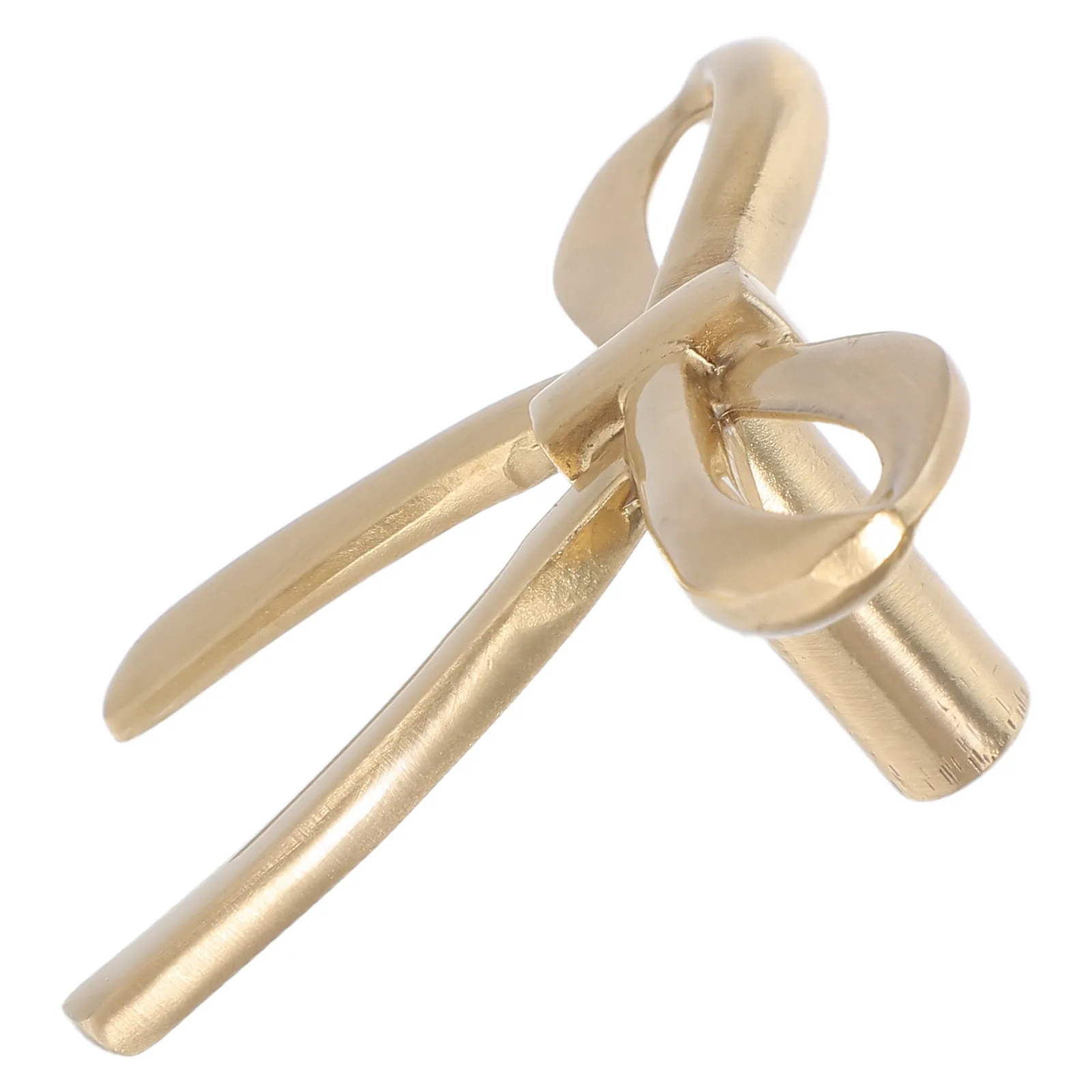 Bow Dresser Knob Gold Cabinet Drawer Handle Coquette Bowknot Door Pull Screw Hardware Kitchen Wardrobe Furniture Cupboard Brass