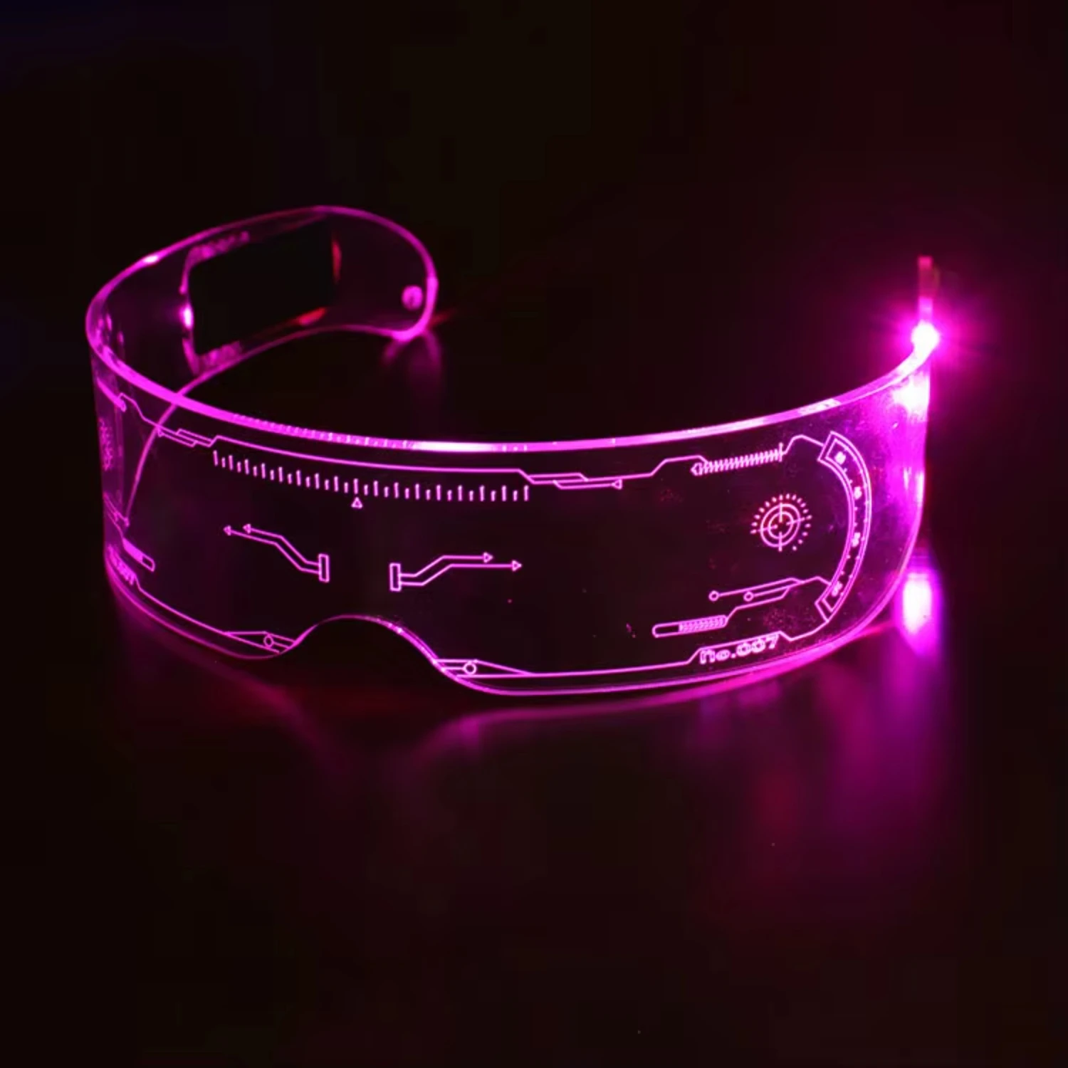 Source Party-Brille, Festival, LED-Beleuchtung, Technik, Weihnachten, Bar, Tanz, beleuchtetes Acryl, Gog gles LED-Brille