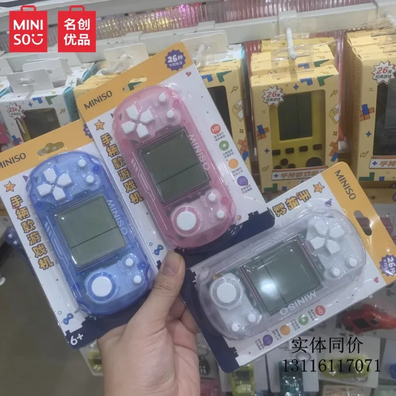 MINISO 8090 Transparent Edition Handle Model Game Console 26 Games Childhood Memories of Tetris