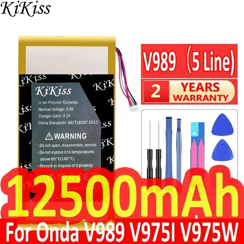 

Laptop Battery V989 5 Line 12500Mah For Onda V975I V975W Tablet PC 5-Wire Plug 9.7 Inch