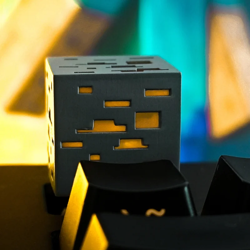 MC Game أغطية مفاتيح مخصصة للوحة المفاتيح الميكانيكية شفافة معدنية DIY أغطية مفاتيح ألعاب الكمبيوتر ملحقات لوحة المفاتيح مجموعة الهدايا