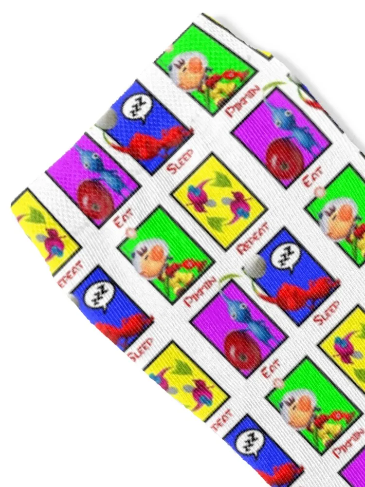 Eat sleep pikmin repeat Socks fashionable Novelties Climbing men cotton high quality Male Socks Women's