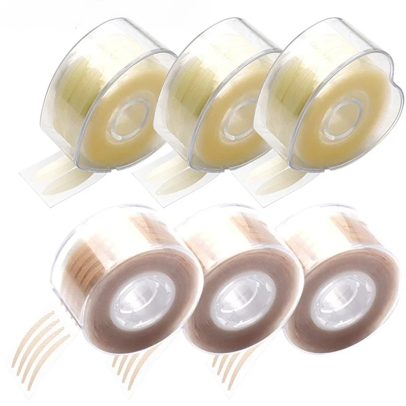 600 قطعة/صندوق اكسسوارات ملصق GlueTape واضح البيج S/L MakeupTool أضعاف ذاتية اللصق رفع الجفن شريط لاصق للجفن المزدوج غير مرئية #4