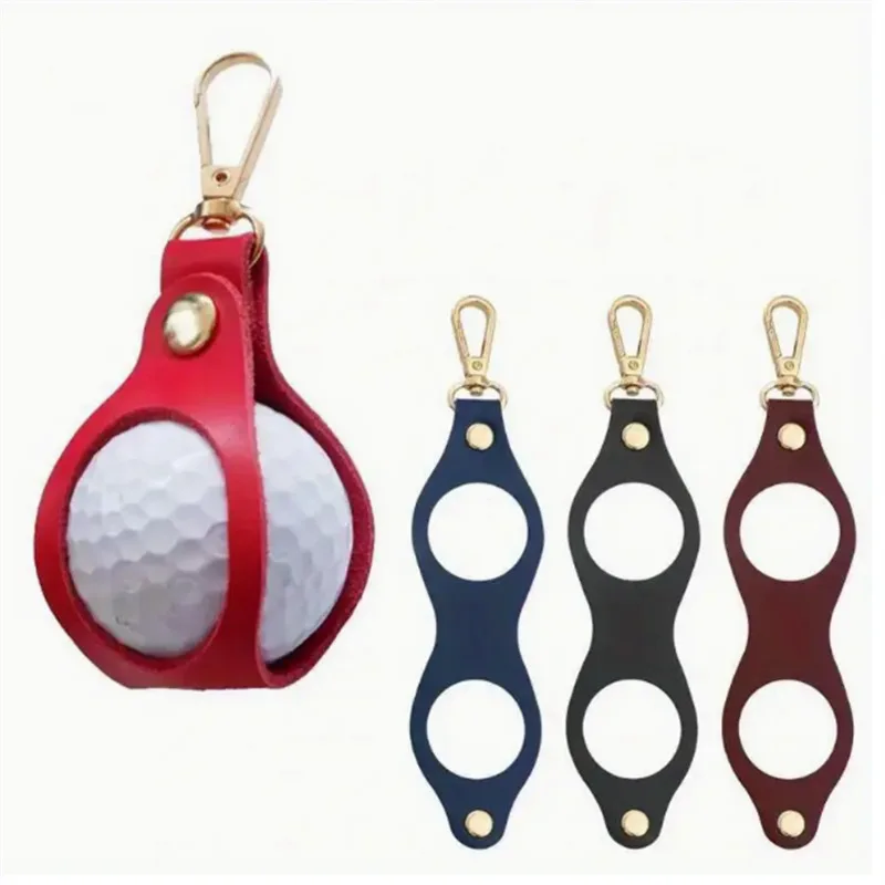 PU leather mini golf bag, single golf bag, waist-mounted small golf bag for men and women travel sports golf accessories