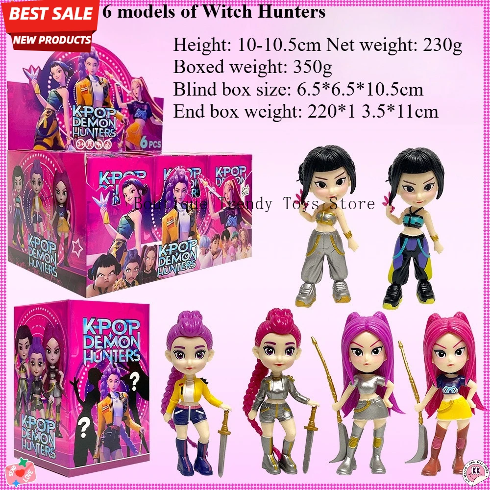 جديد قسط Kpop نمط شيطان هنتر أنيمي تمثال جمع فتاة الموضة سطح المكتب زخرفة فاخرة هدية السنة الجديدة لهواة الجمع