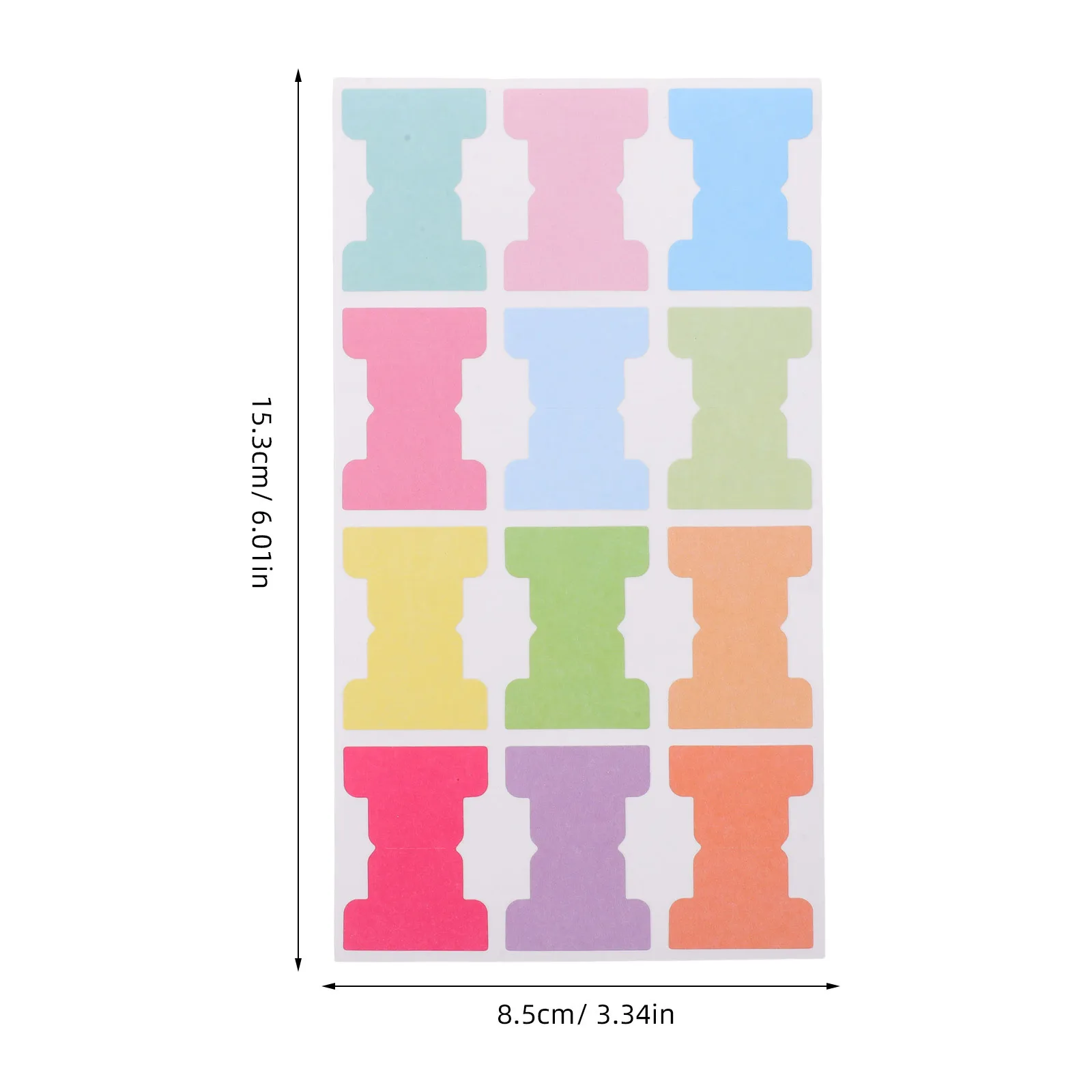 360Pcs Colorful Index Tabs Writable Adhesive Sticky Page Markers Book Notebooks Binders Removable Organizational Labels