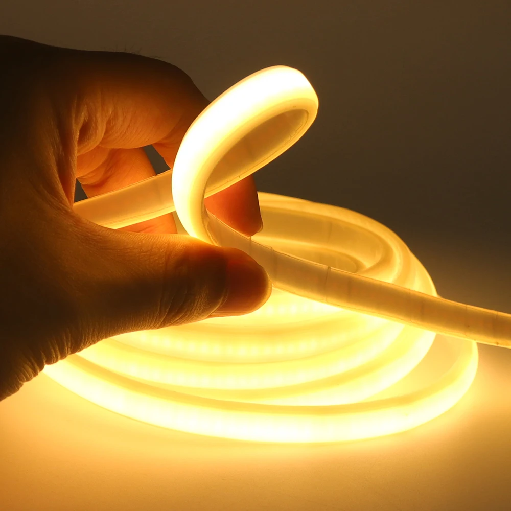 Wasserdichter LED 5V COB Streifen Neonlicht USB-Schalter Dimmer Sensor Batteriekasten-Set Helle 320LED Flex-Lichtband 3000K 4000K 6000K – Detail 33