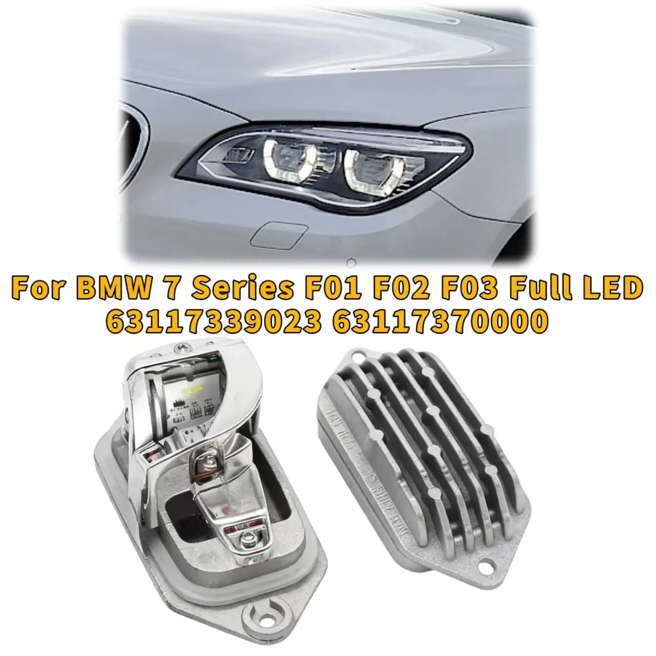 

63117370000 63117339023 For BMW 7 Series F01 F02 F03 2014 2015 2016 LCI Full Led Headlight Module Angel Eyes Car Accessories