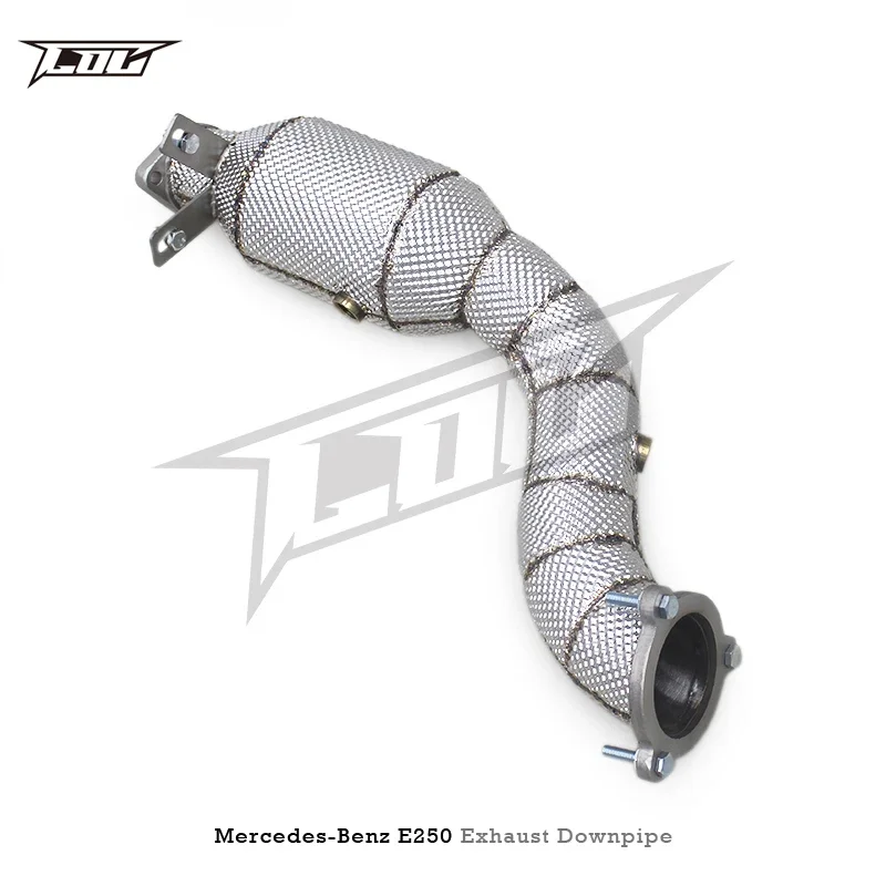 COC Newly performance high-flow exhaust gas catalytic converter For Mercedes-Benz E250/E300 W212 1.8T stainless steel downpipe