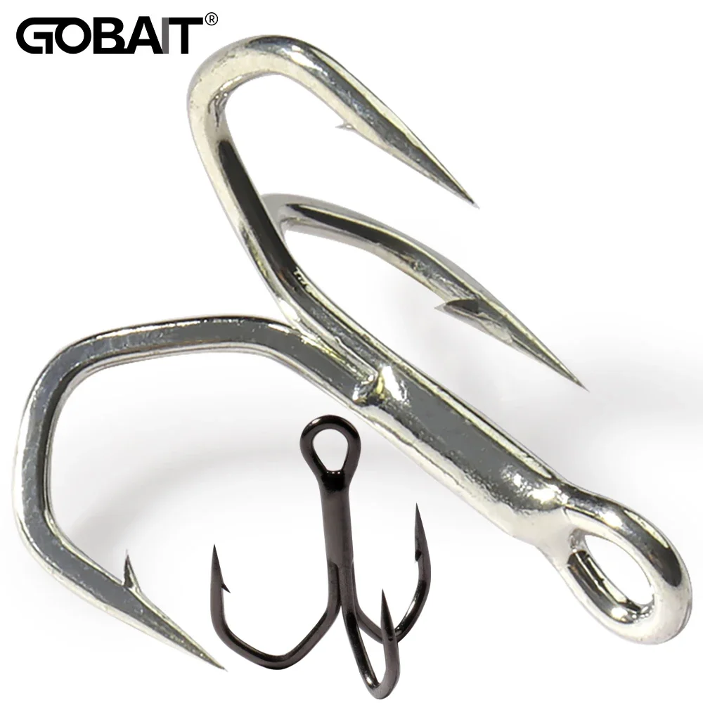 Treble Hooks 2#-12# Fishhooks Sharp Angle Barbed High Strength Nickel Antirust Saltwater Pesca Lure Fishing Tackle Fish Hook