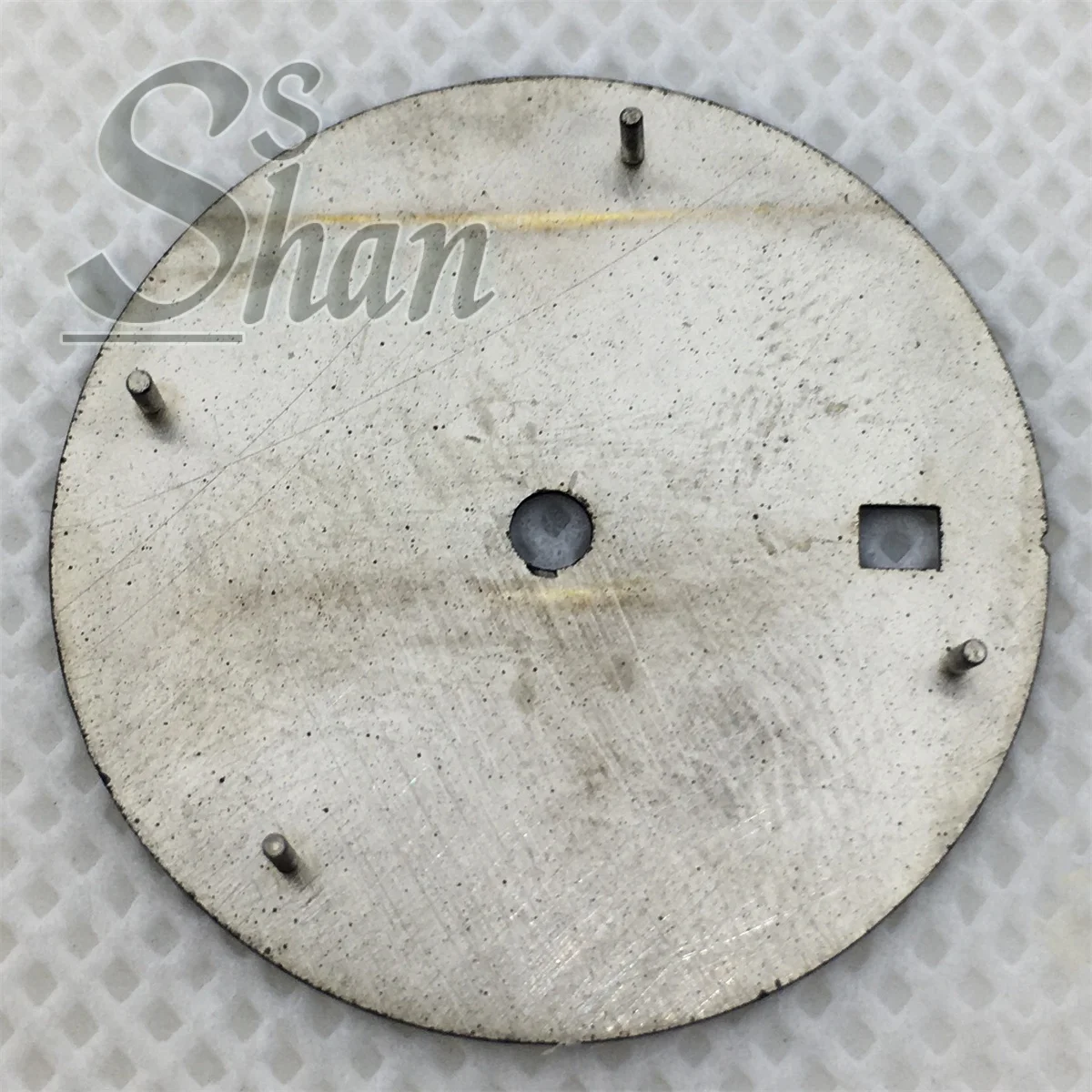 29mm black dial 515 quartz watch with green luminous hands, RONDA 515/RONDA 515-24H GMT quartz movement