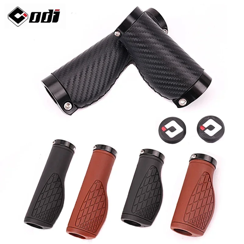

ODI Ergonomics Bike Handlebar Grips Ergonomics Bicycle Rubber Handles Cover Non-slip Damping Lock on MTB BMX Folding Bike Grip
