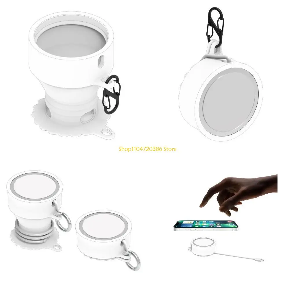 محول شاحن لاسلكي K0EA واقي للحافظة المزودة بخطاف من جل السيليكا الناعم للهاتف