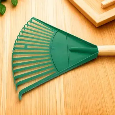 

【】Lightweight Leaf Compact Garden Tool Efficient Shrub Rake For Lawn Cleaning Pine Needles Grass Clippings Yard Rake Heavy
